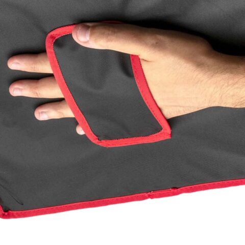 Comfortable handle for carrying by hand