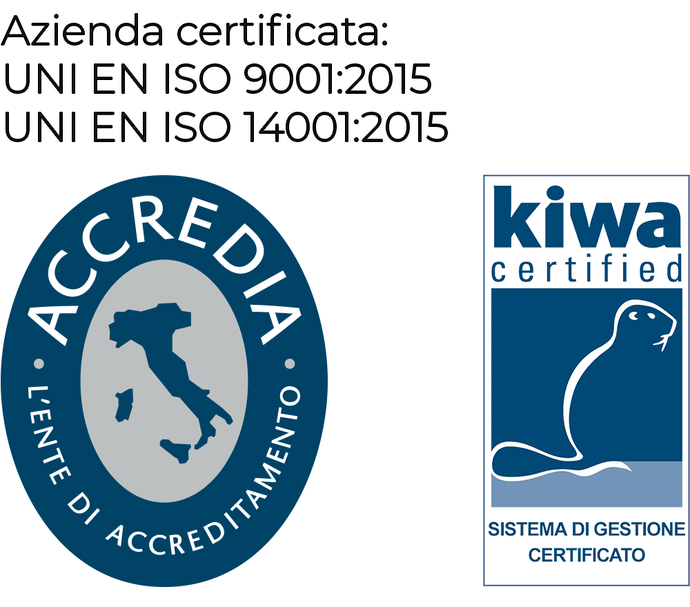 Azienda certificata ISO 9001 - ISO 14001